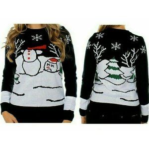 Tipsy Elves Ugly Christmas Sweater Headless Snowman Sweater